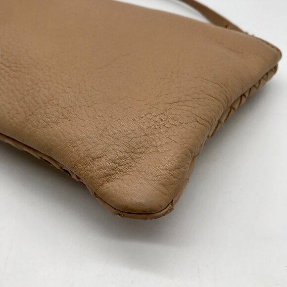 Cole Haan Tan Leather Woven Removable Pouch - Picture 8 of 10